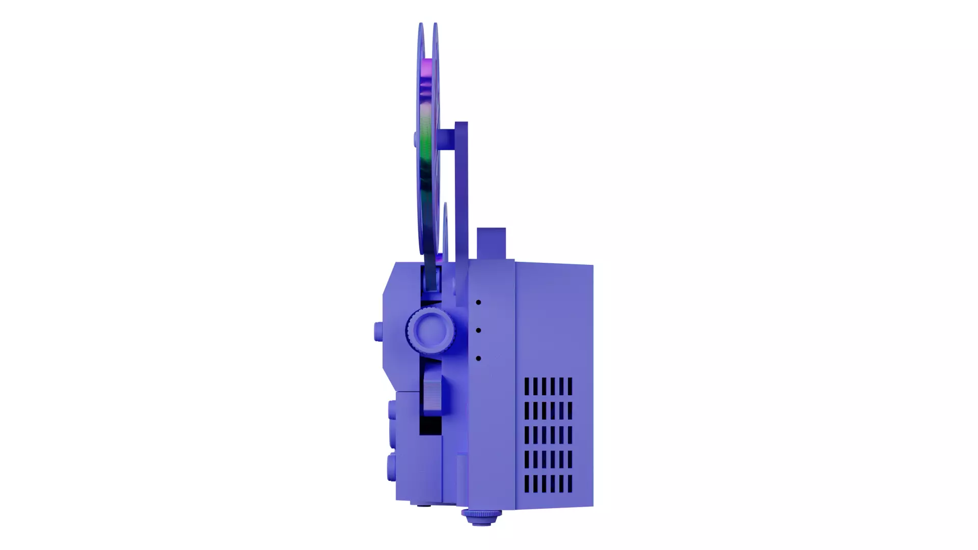Eumig Mark S 807 Super Single Projector Low-poly 3D model_6
