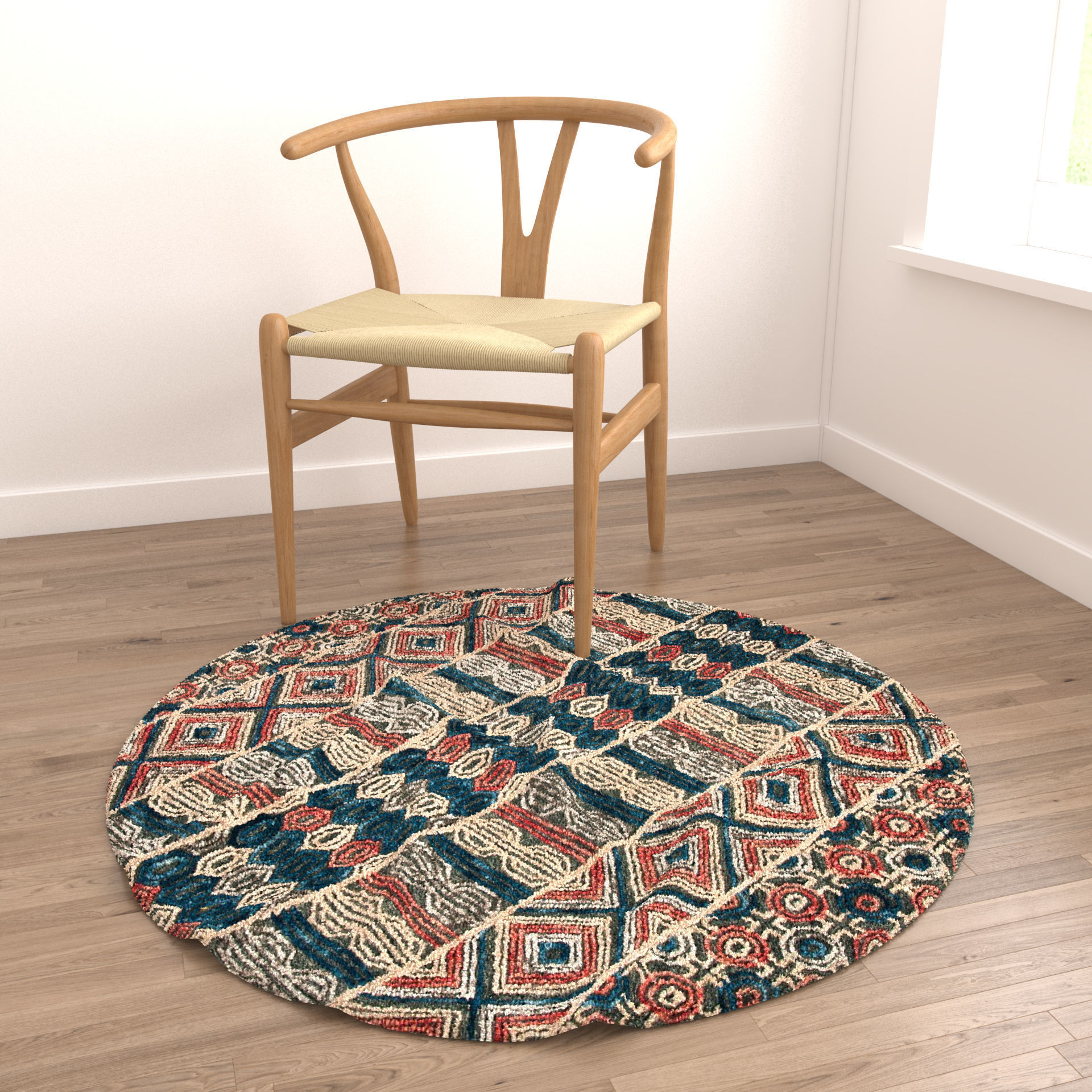 Rugs No 313 Low-poly 3D model_3