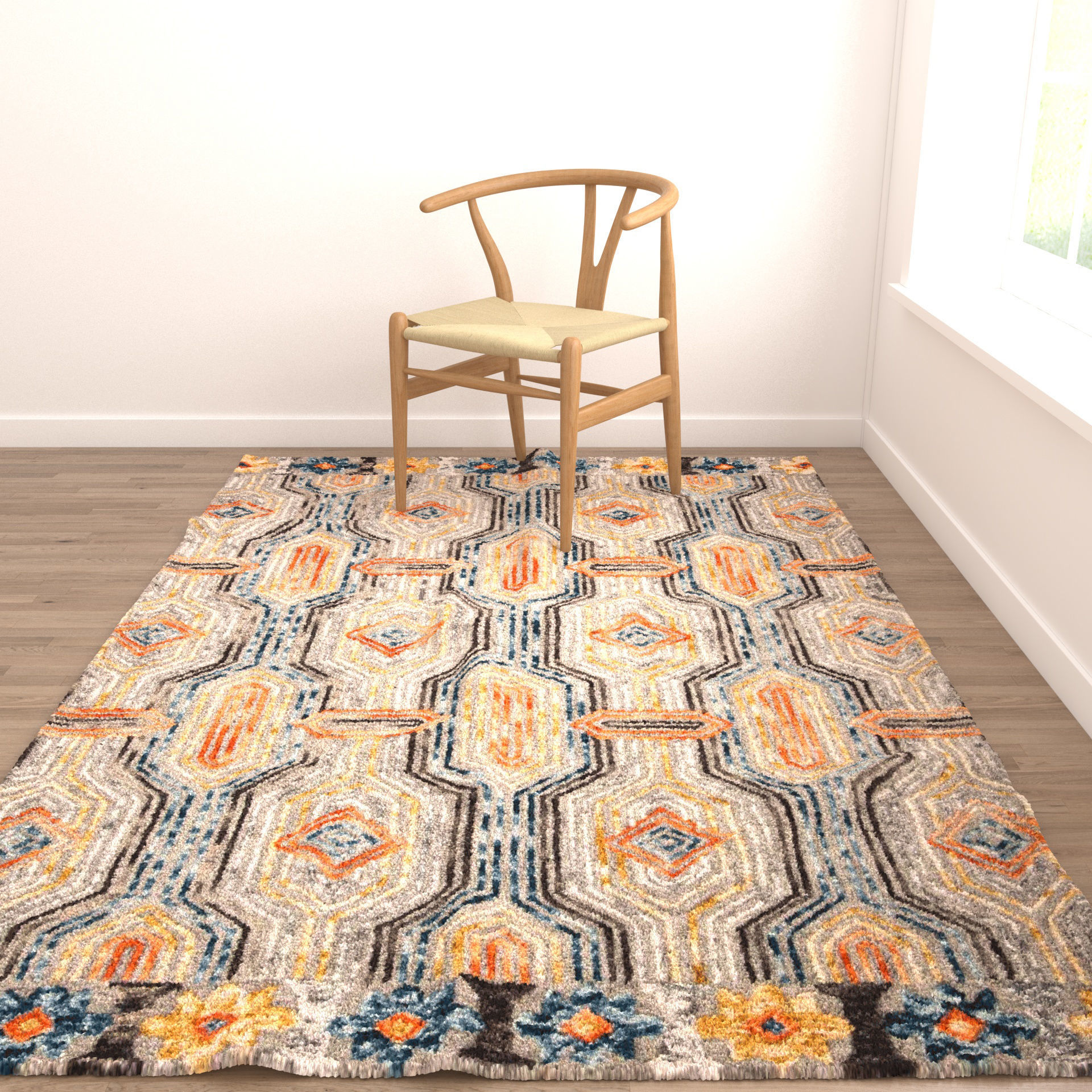 Rugs No 313 Low-poly 3D model_4