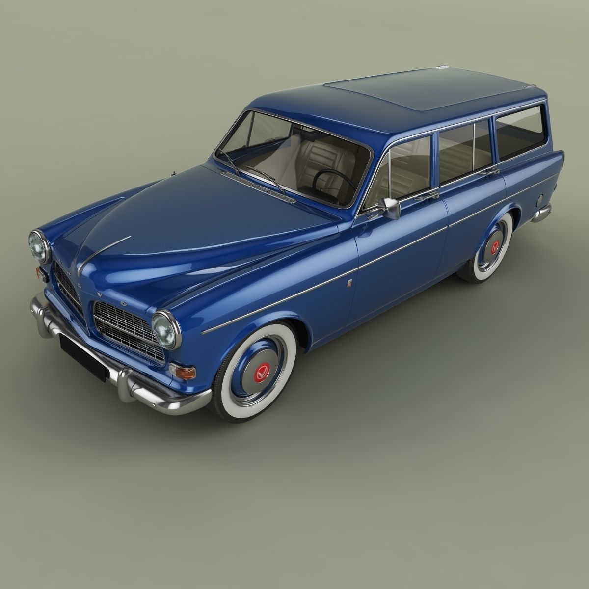 Volvo Amazon Wagon PV220 3D model_5