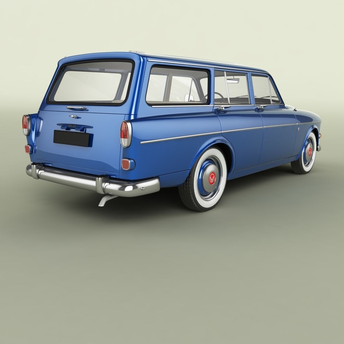 Volvo Amazon Wagon PV220 3D model_2