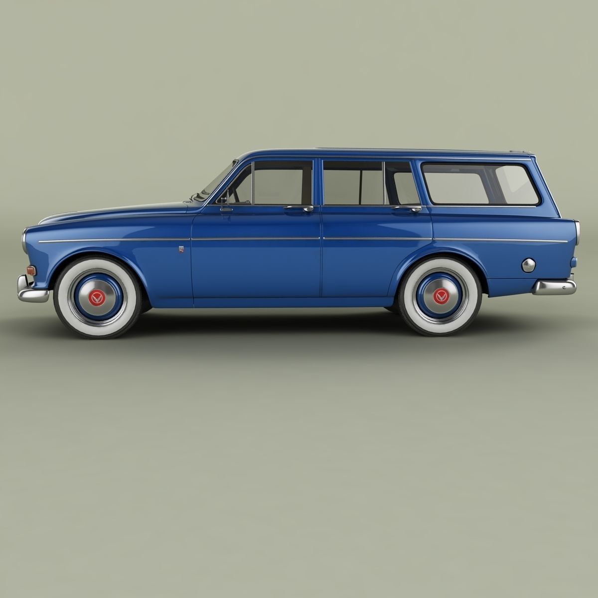 Volvo Amazon Wagon PV220 3D model_1