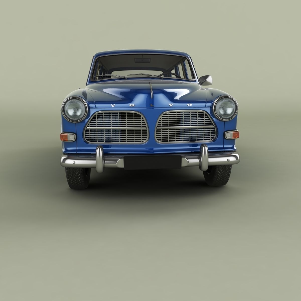 Volvo Amazon Wagon PV220 3D model_4