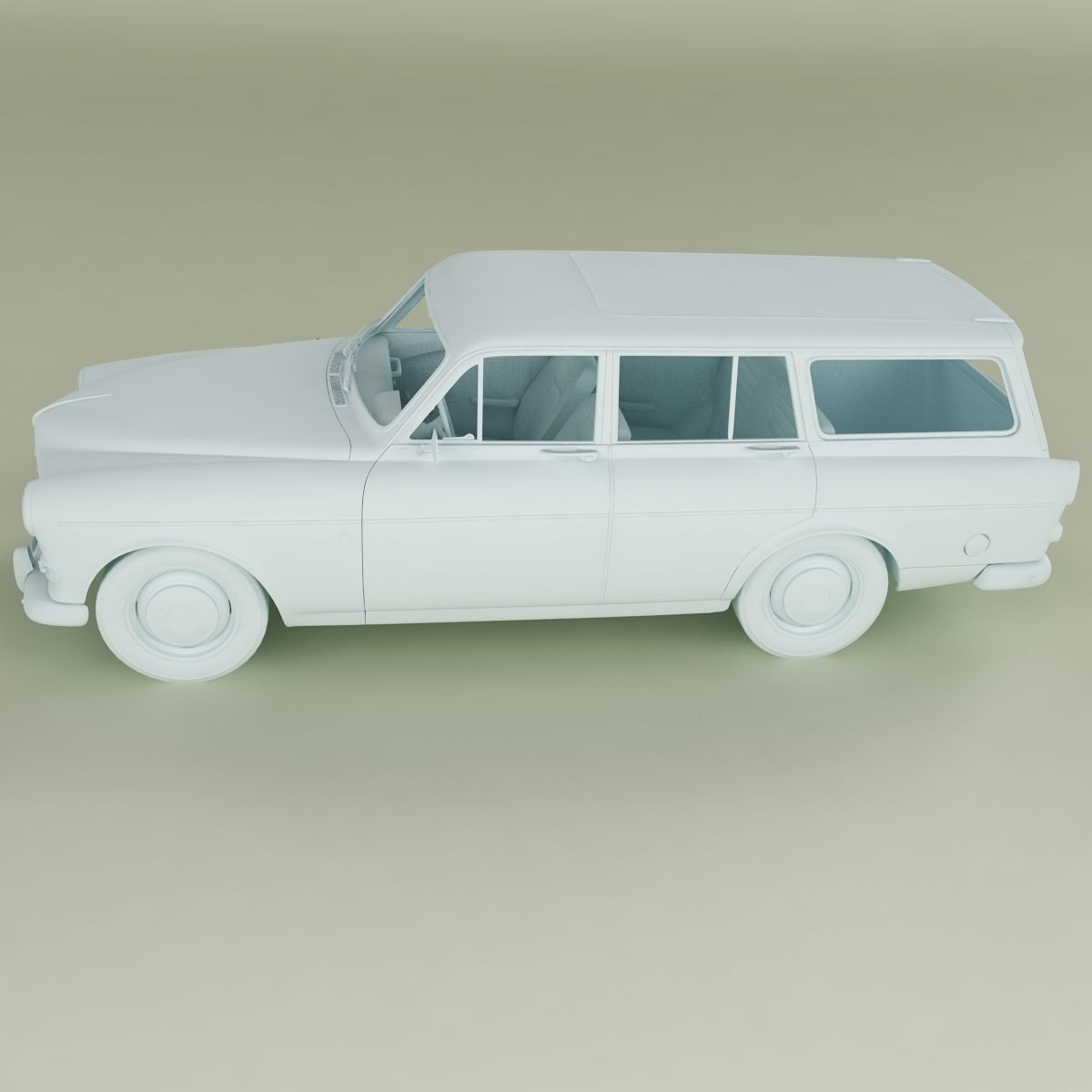 Volvo Amazon Wagon PV220 3D model_11