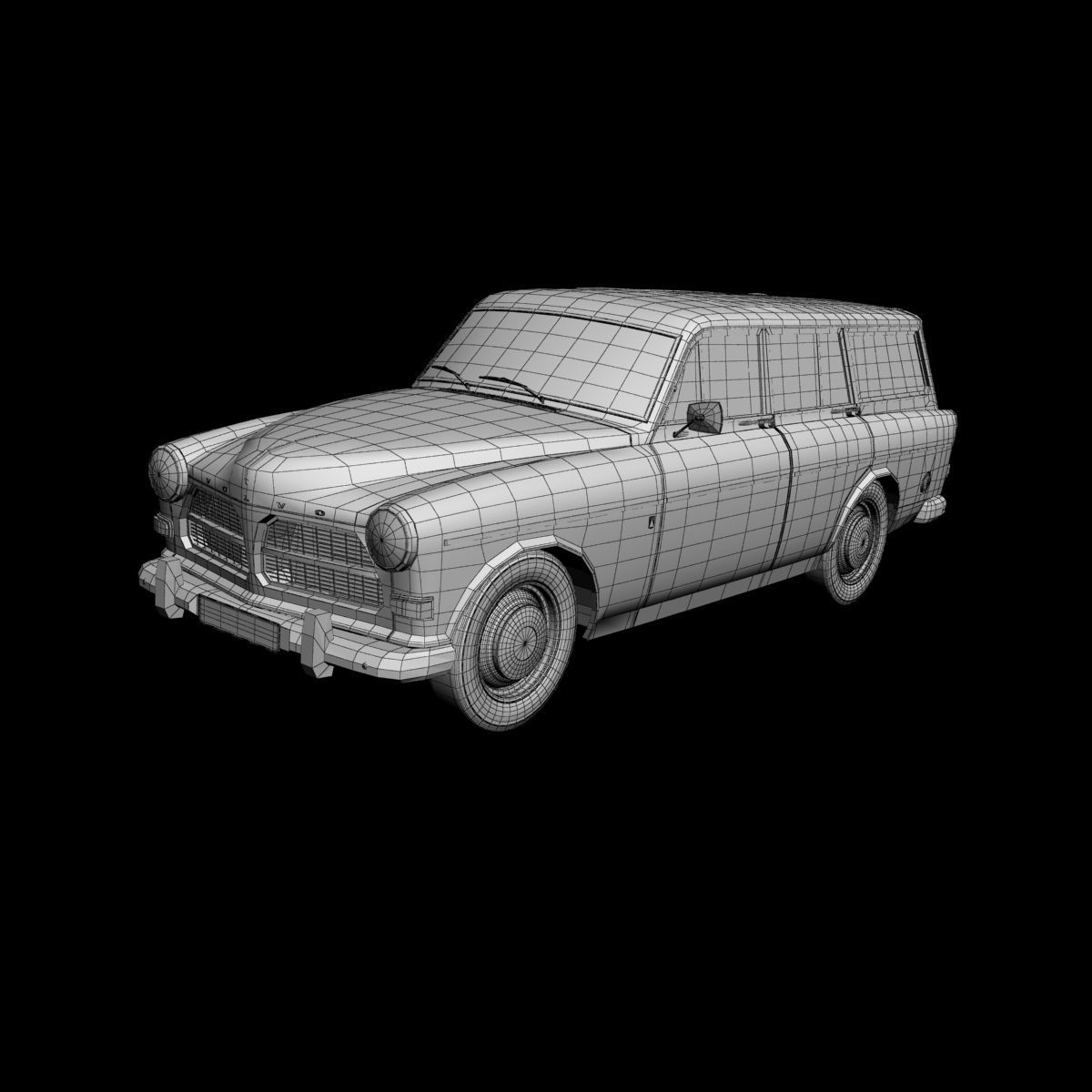 Volvo Amazon Wagon PV220 3D model_13