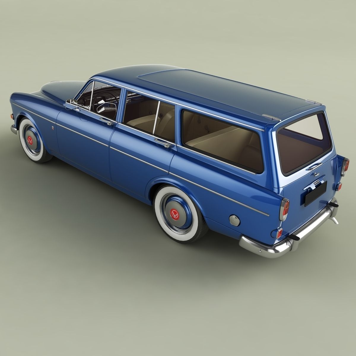 Volvo Amazon Wagon PV220 3D model_7