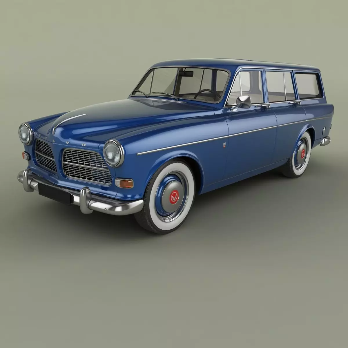 Volvo Amazon Wagon PV220 3D model_0