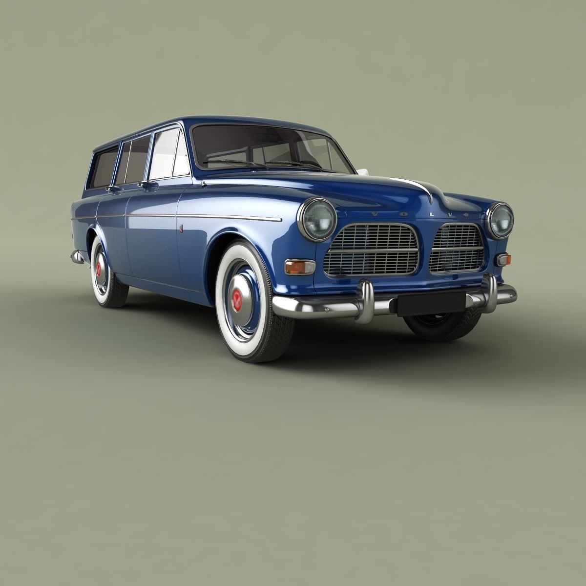 Volvo Amazon Wagon PV220 3D model_9