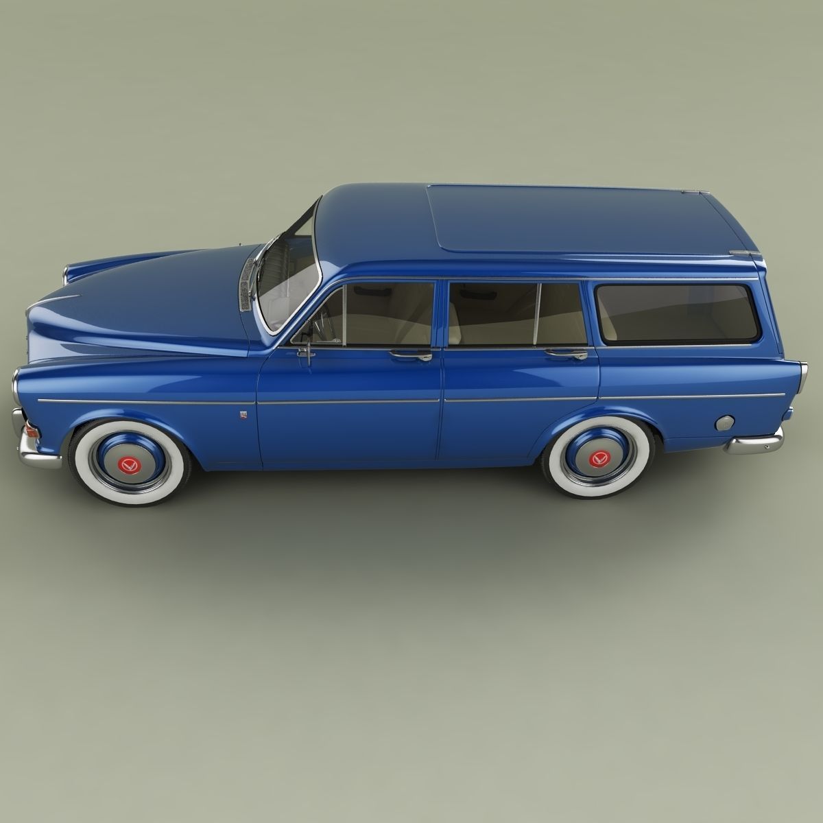 Volvo Amazon Wagon PV220 3D model_6