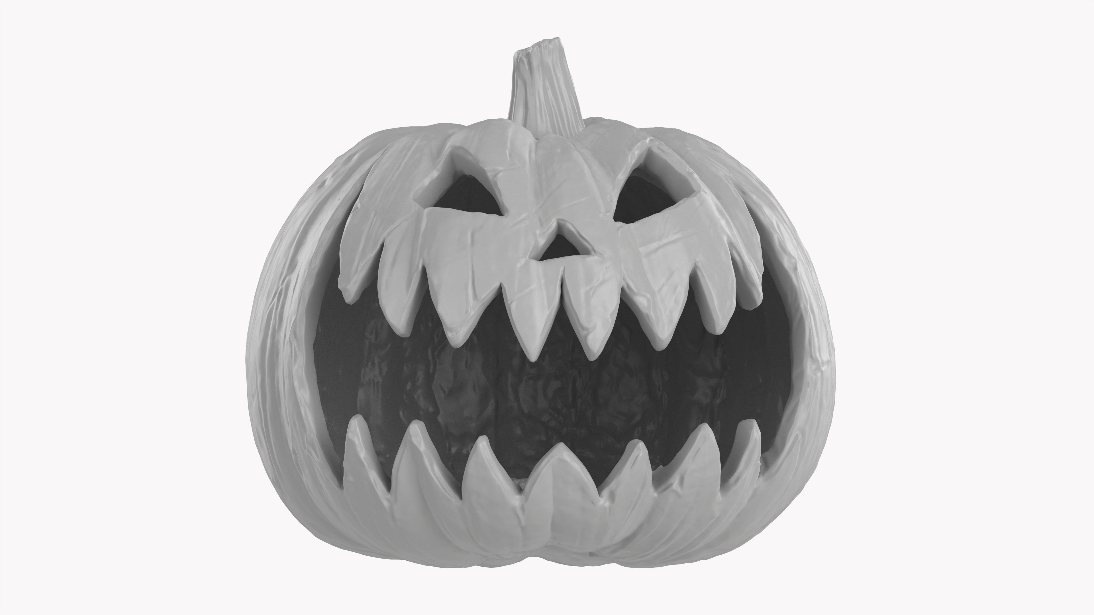 Pumpkin Head 02 3D model_3