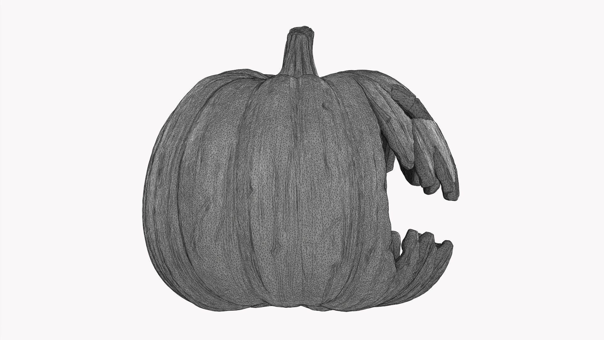 Pumpkin Head 02 3D model_10