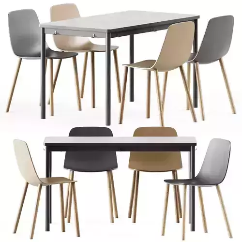 Tommaryd table by Ikea and Maarten Chair by Viccarbe