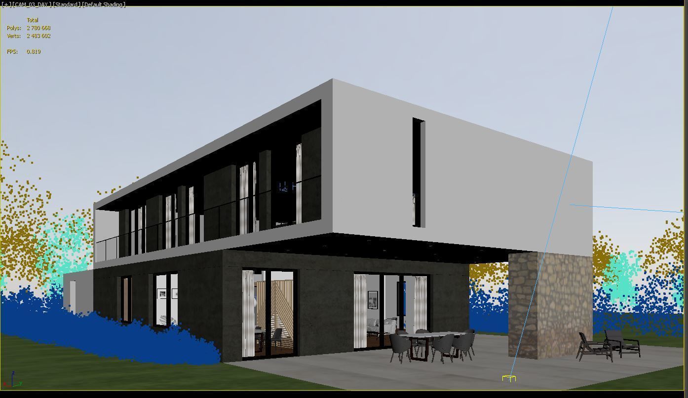 Exterior House Scene 8 Day Dusk 3D model_14