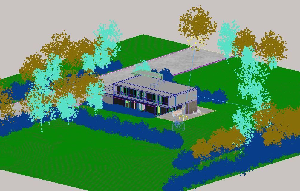 Exterior House Scene 8 Day Dusk 3D model_16