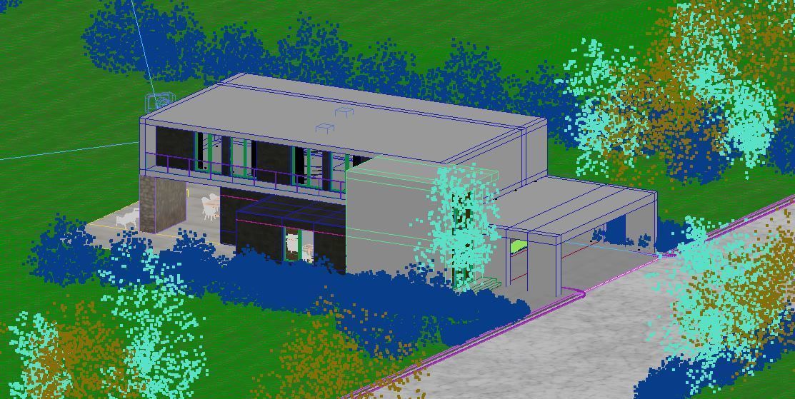 Exterior House Scene 8 Day Dusk 3D model_17