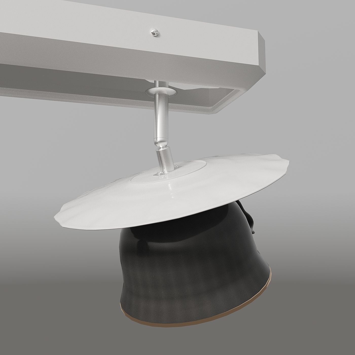 illuminator light fixture with four lights 3D model_3