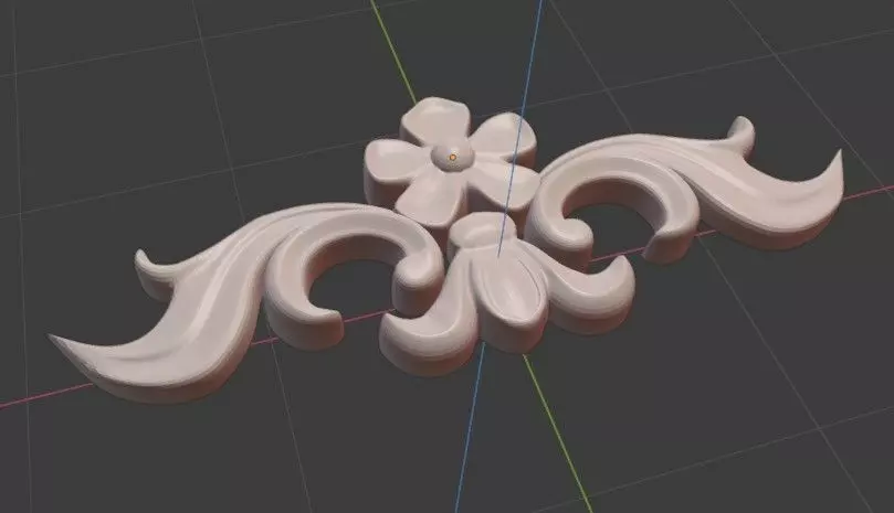 Crown Wood Carving Ornament 3D print model