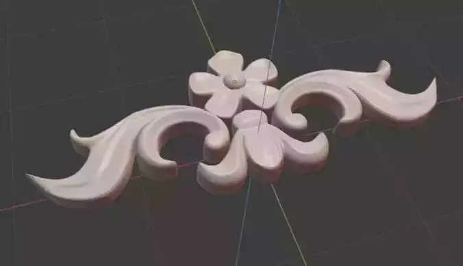 Crown Wood Carving Ornament