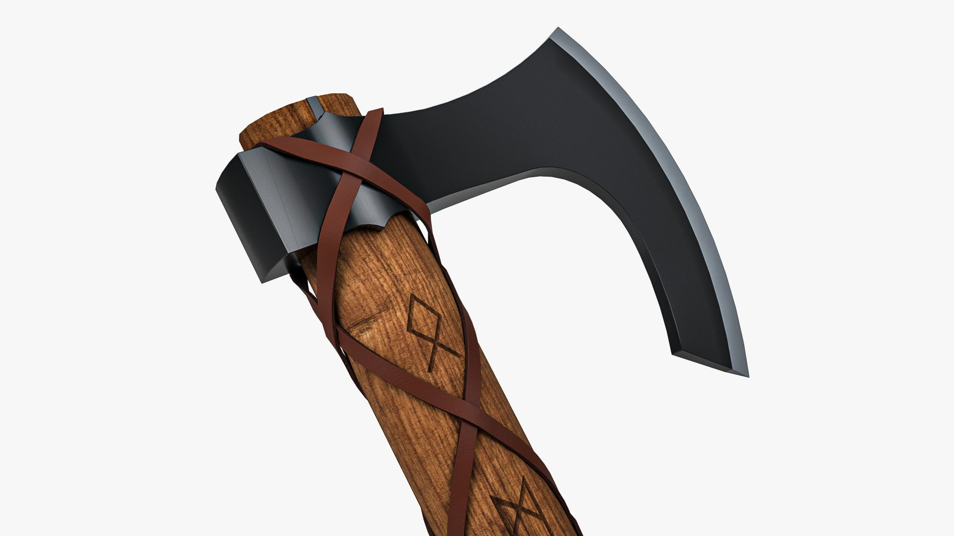 Viking Axe 3D model_4