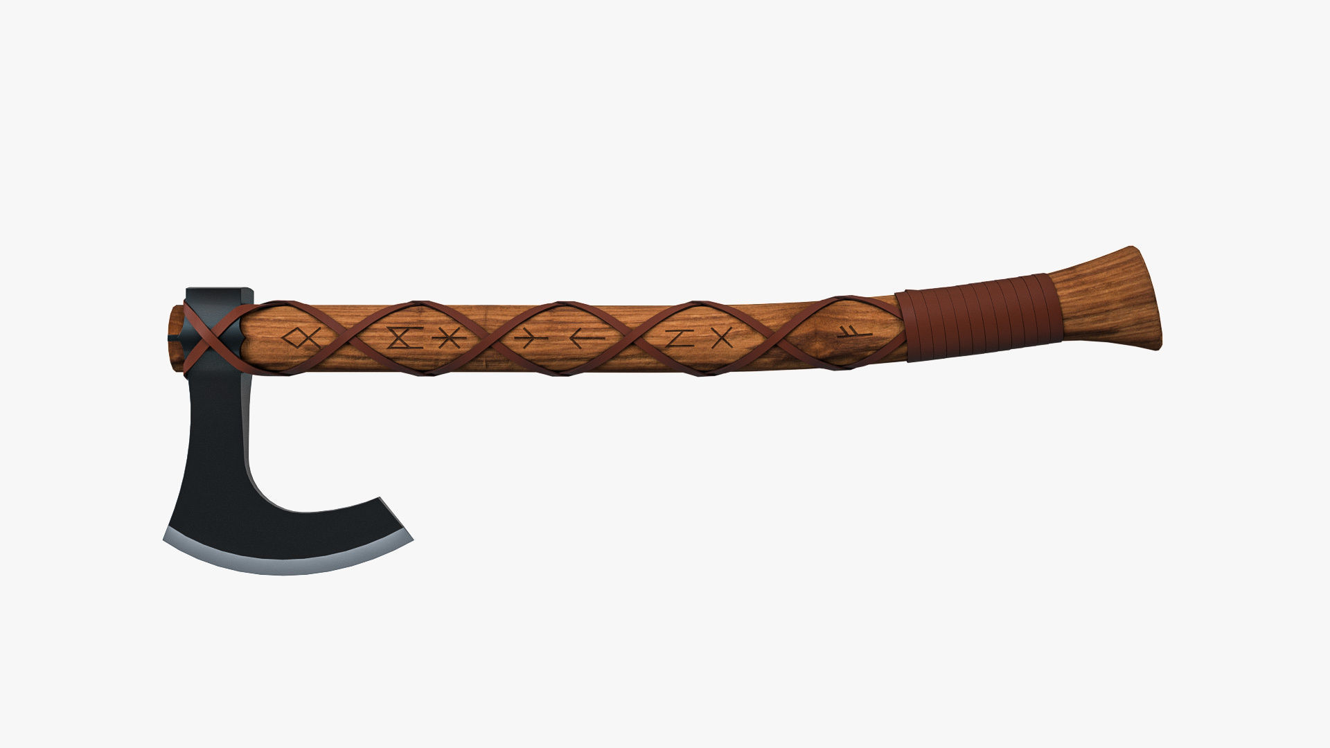 Viking Axe 3D model_2