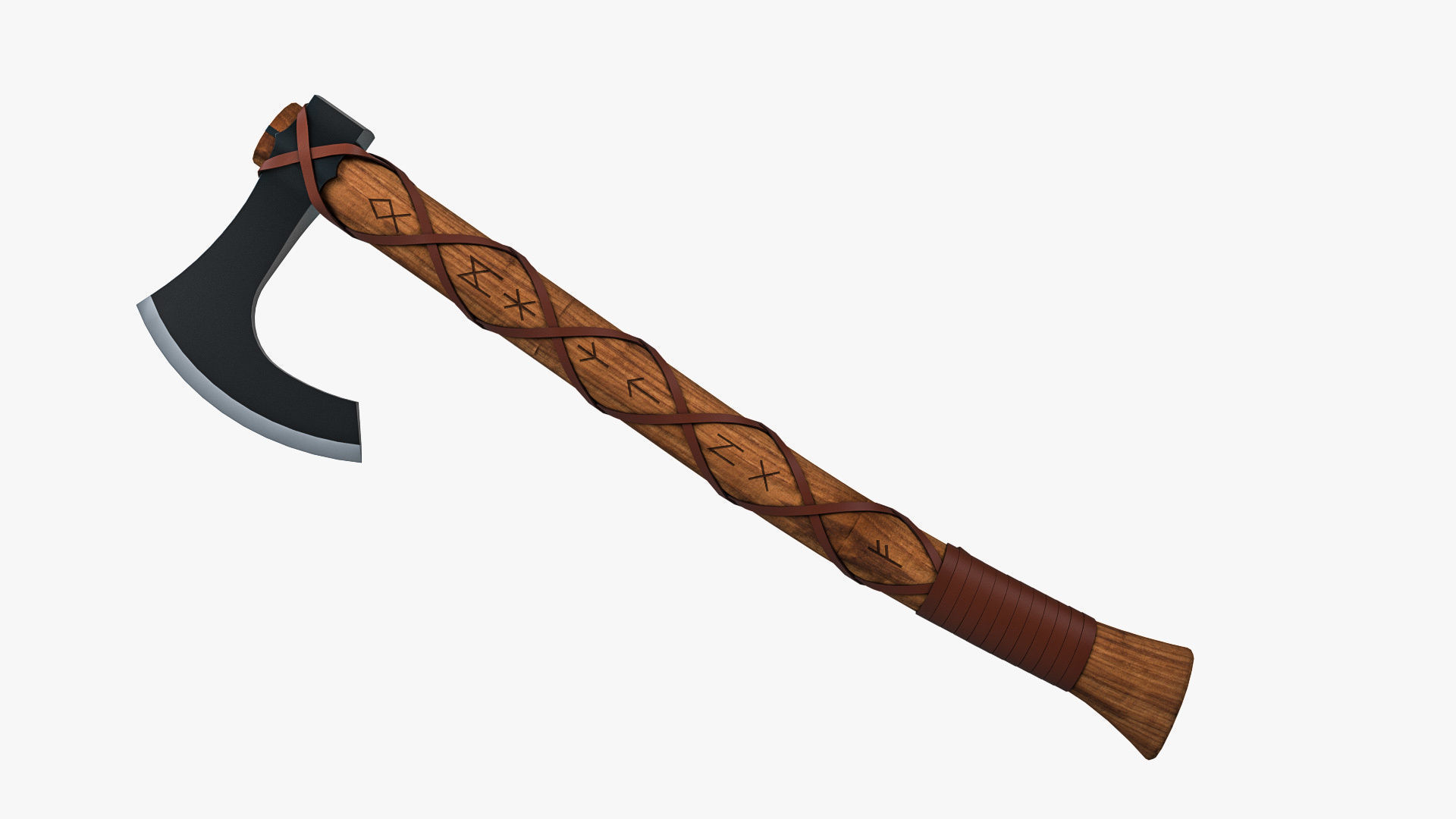 Viking Axe 3D model_1