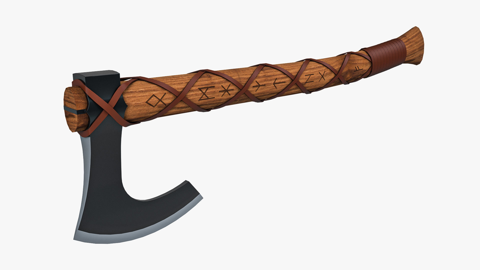 Viking Axe 3D model_6