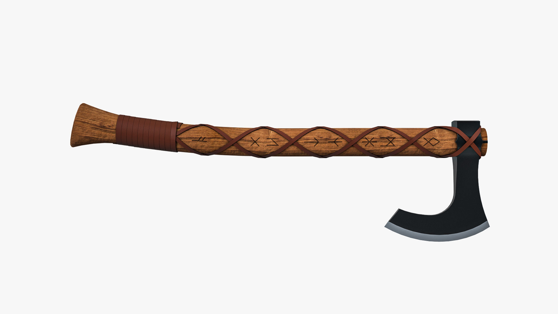 Viking Axe 3D model_7