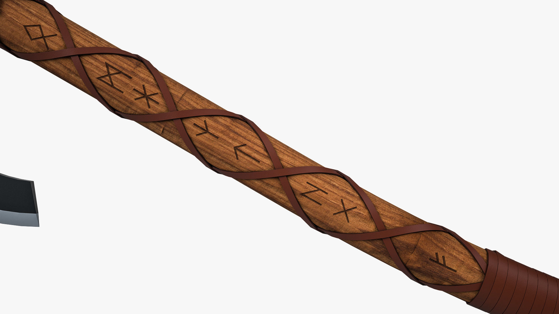Viking Axe 3D model_5