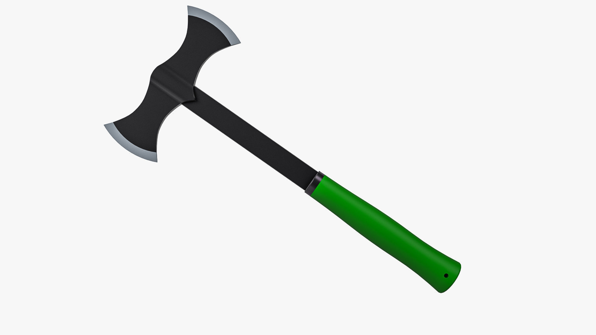 Double Bit Axe 3D model_1
