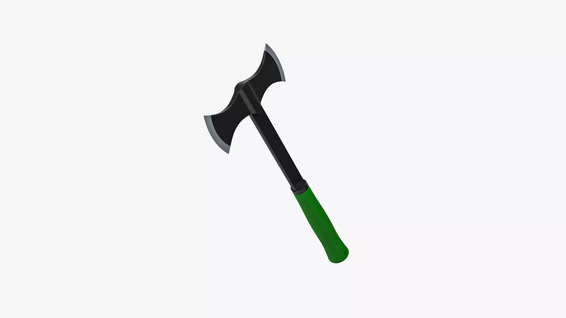 Double Bit Axe 3D model_0
