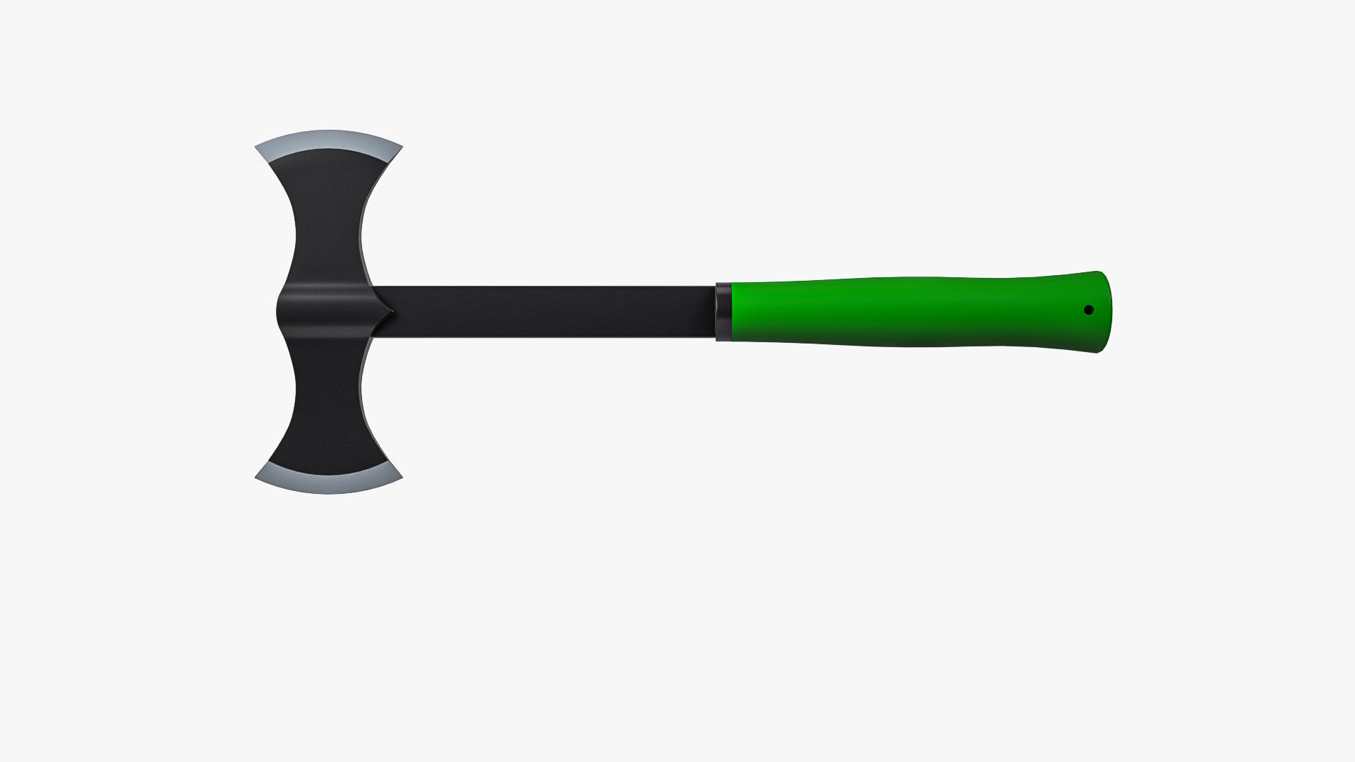 Double Bit Axe 3D model_2