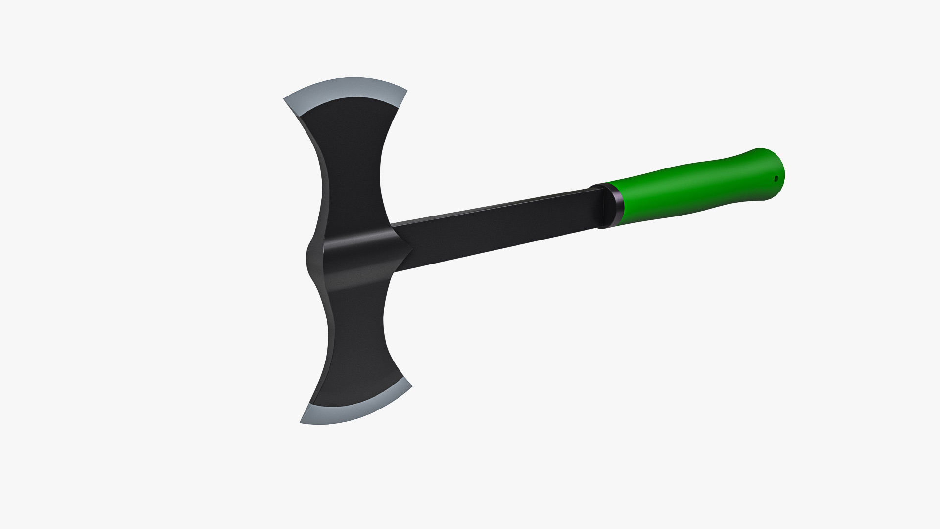 Double Bit Axe 3D model_6