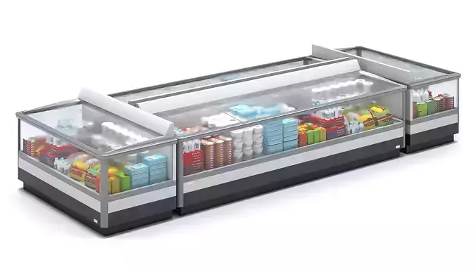 Set of Refrigerated Display Cases
