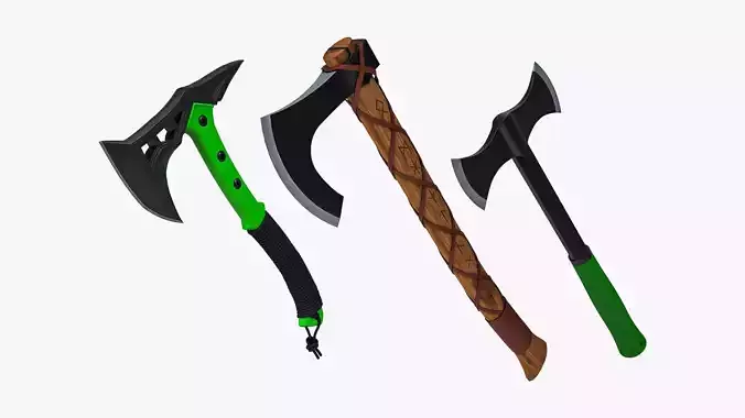 Axes Collection axe with handle 