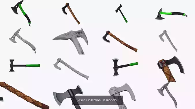 Axes Collection axe with handle