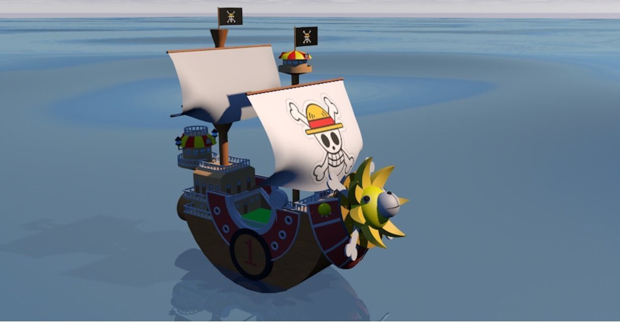 Thousand Sunny 3D model_3