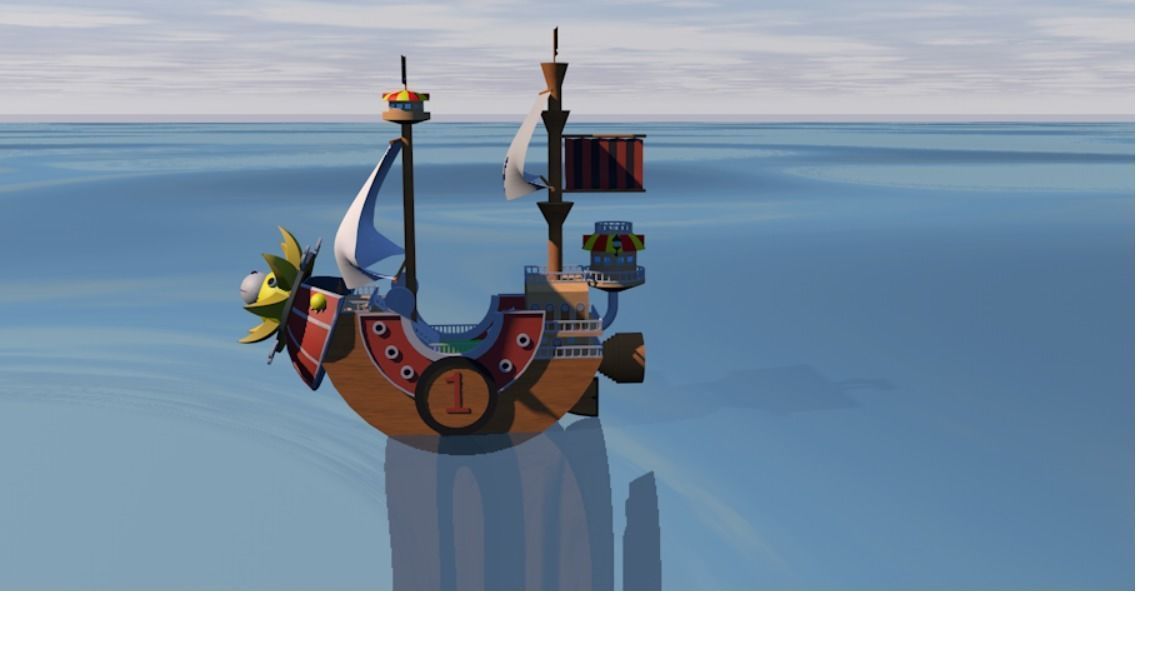 Thousand Sunny 3D model_2