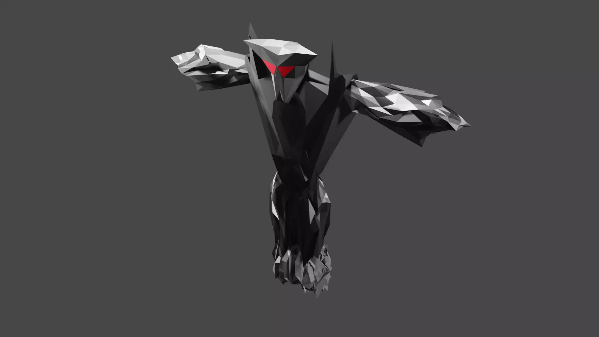 Low Poly Monster - baby monster Low-poly 3D model_0