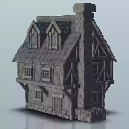 Medieval House with floor