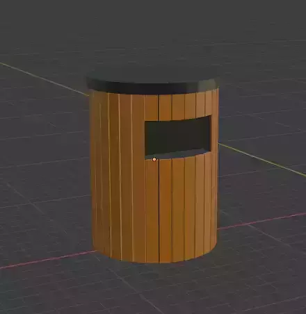 Low Poly Garbage Can 3D model Free low-poly 3D model Low Poly Garbage Can 3D model Free low-poly 3D model