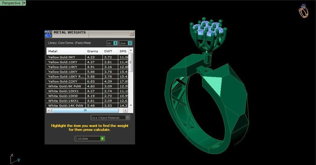 solitaire rings 3D print model_9