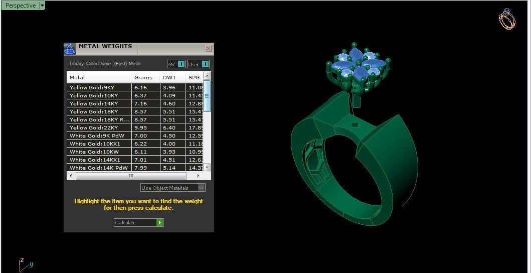solitaire rings 3D print model_10