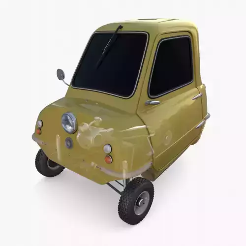 Generic 50cc Microcar with chassis 3D model
