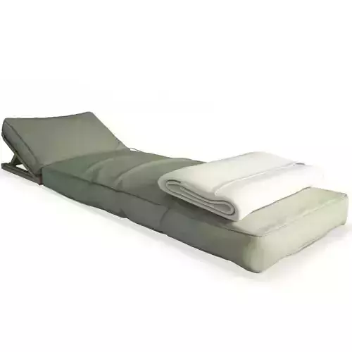 Floated Wooden Headrest Sunbed