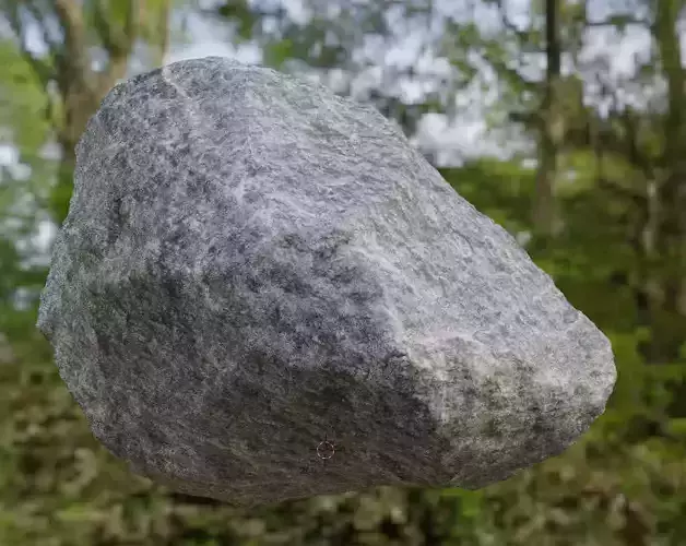 Simple low-poly detailed rock Low-poly 3D model
