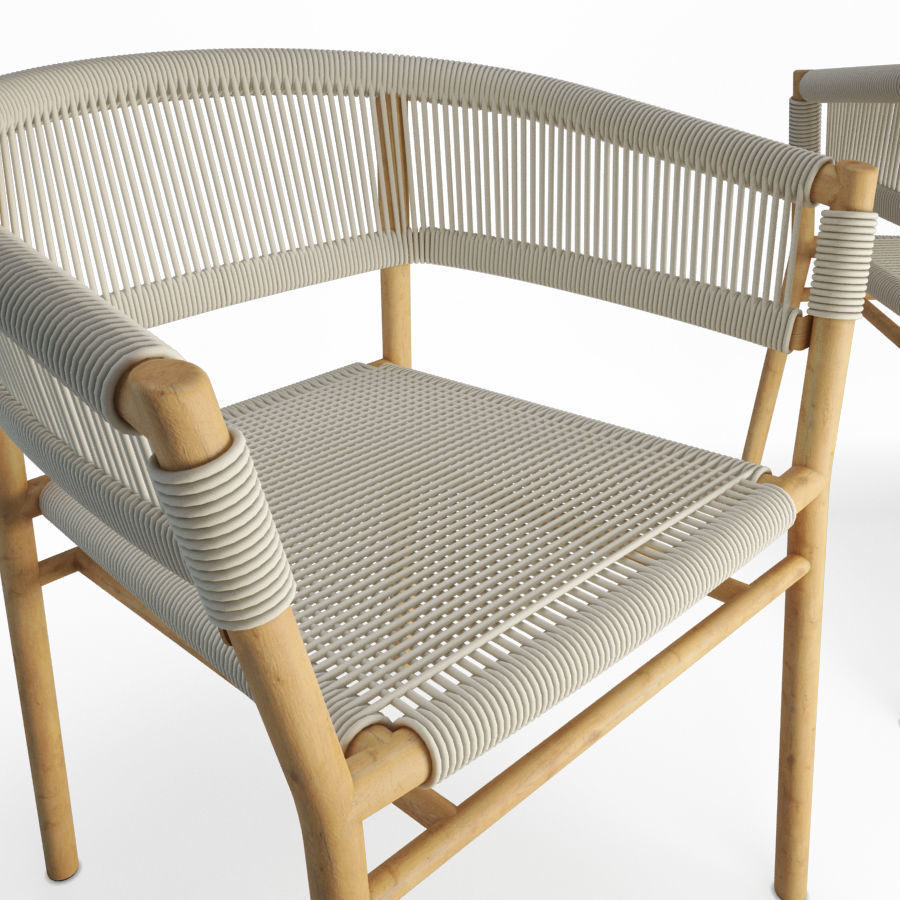 Ethimo Kith Chair 3D model_2