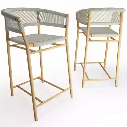 Ethimo Kith Stool 3D model