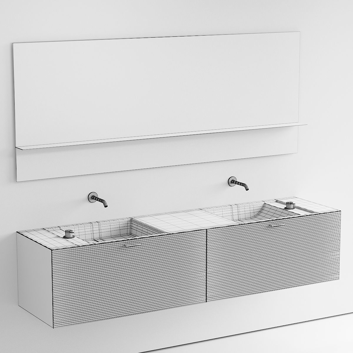  Inbani Grate 03 Vanity Unit Set 4 3D model_4
