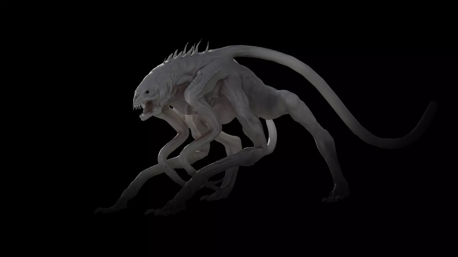 White Spike 3D print model_0