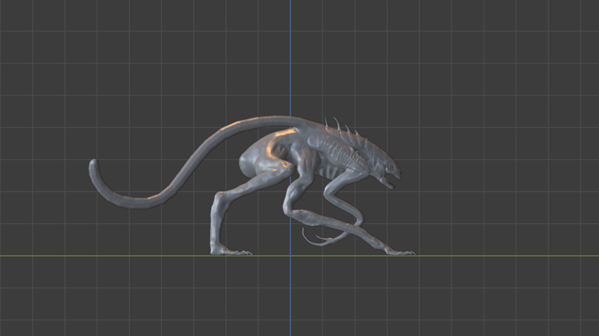 White Spike 3D print model_4